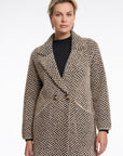 W5-MADINA Cardigan Sand Graphic