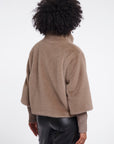 W6-NESRIN Giacca Ecopelliccia Mocha Latte