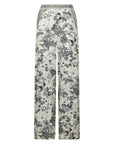 S5-PA002 Pantalone Largo in stampa Flower ink
