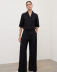 S6-DP9742-2 Pantalone Cotone Nero