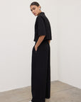 S6-DP9742-2 Pantalone Cotone Nero