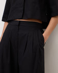 S6-DP9742-2 Pantalone Cotone Nero