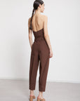 S5-DP9816 Pantalone in Popeline Cioccolato