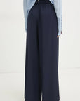 S5-8P0710 Pantaloni Palazzo Essential Navy