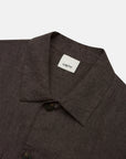 US6-GLITTER Overshirt Brown Man