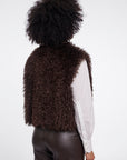 W6-SENSY Gilet Ecopelliccia Coffee Roast