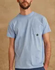 Pocket T-Shirt Jersey Azzurro Man