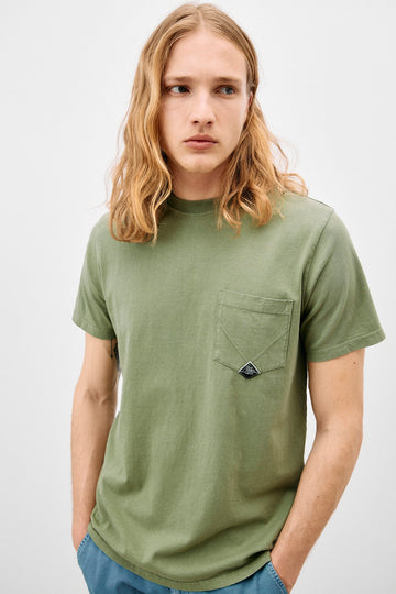 Pocket T-Shirt Jersey Army Green Man