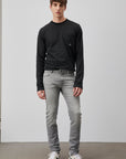 UW3-Pocket T-Shirt Manica Lunga Ecrù Man