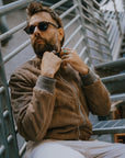 UW5-TOBIA Giubbotto Suede Palude Man