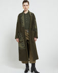 W5-DJ0073 Cappotto Lungo Jacquard