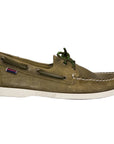 US6-DOCKSIDES PORTLAND CRAZY HORSE Mocassino Green Military Man