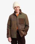 W6-DORR Giacca Patchwork Marrone Man