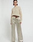 W5-DP9901 Pantalone Effetto Lucente