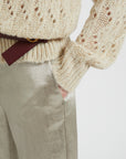 W5-DP9901 Pantalone Effetto Lucente