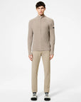 UW5-139 Maglia Velvet Rave Full Zip Tabacco Man