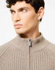UW5-139 Maglia Velvet Rave Full Zip Tabacco Man
