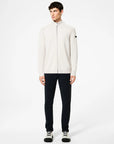 UW5-142 Maglia Cotton Plain Full Zip Blue/Black Man