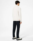 UW5-142 Maglia Cotton Plain Full Zip Blue/Black Man