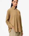 DW5-802 Oxford Boyfriend Shirt White Woman