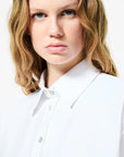 DW5-807 Oxford Jacquard Boyfriend Wom Shirt White