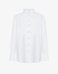 DW5-807 Oxford Jacquard Boyfriend Wom Shirt White