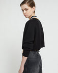 W5-DK9216 Maglia Cropped Nero
