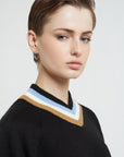 W5-DK9216 Maglia Cropped Nero