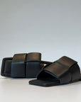 S5-6794 Sabot Aperto Imbottito Nero