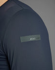 UW3-070 T-Shirt Oxford Manica Lunga Blue/Black Man