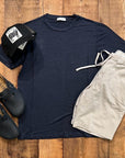 S3-6110 T-Shirt Girocollo Lino Man
