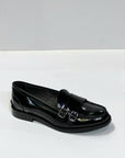 W3-PRA206 Mocassino Fibbia Nero Woman