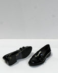 W3-PRA206 Mocassino Fibbia Nero Woman