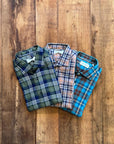 W2-RKUNJW Camicia Slim Quadri Blu Man