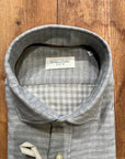 W1-DIFN7L Camicia Regular Quadretti Grigio Man