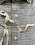 W1-DIFN7L Camicia Regular Quadretti Grigio Man