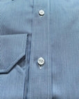 W9-UCAFWE Camicia Regular Wash&Wear Righe Blu Man
