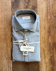 W1-DIFN7L Camicia Regular Quadretti Grigio Man