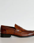 MS10 Mocassino Penny Pelle Cuoio Man