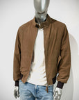 US6-EDGAR Giubbotto Pelle Scamosciata Sesame Man