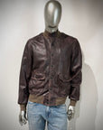US6-MARCO POLO Giubbotto Pelle Dark Brown Man