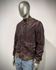 US6-MARCO POLO Giubbotto Pelle Dark Brown Man