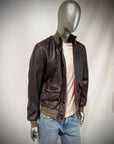 US6-MARCO POLO Giubbotto Pelle Dark Brown Man