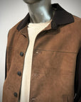 US6-SIMPLE Giubbotto Suede Maglia Pecan/Dark Brown Man