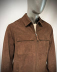 US6-TARRAGON Giubbotto Pelle Scamosciata Pecan Man