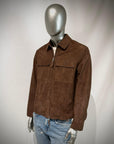US6-TARRAGON Giubbotto Pelle Scamosciata Pecan Man