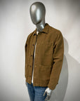 US6-ST.MALO Work Jacket Linen Tabacco Man