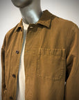 US6-ST.MALO Work Jacket Linen Tabacco Man