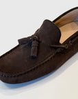 S6-4415/520 Mocassino Car-Shoes Suede Dark Brown Man