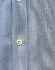 S6-QJ6CUU Camicia Regular Seersucker Riga Bianco/Azzurro Man